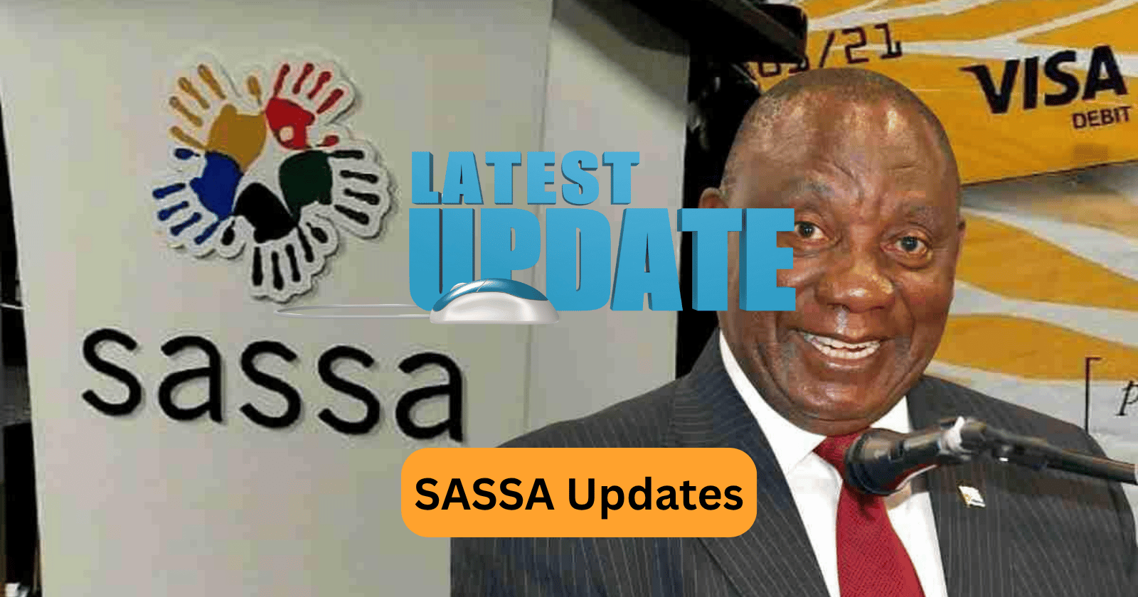 SASSA updates page showing grant news, payment dates, and SRD info