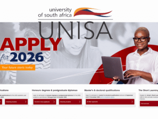 UNISA 2026 application open – Apply for admission online